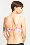 Zivame Basics Double Layered Non Wired Medium Coverage T-Shirt Bra-White All Over Print — thumbnail 2