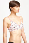 Zivame Basics Double Layered Non Wired Medium Coverage T-Shirt Bra-White All Over Print — thumbnail 3