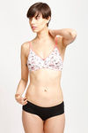 Zivame Basics Double Layered Non Wired Medium Coverage T-Shirt Bra-White All Over Print — thumbnail 5
