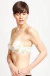 Rosaline All Day Comfort Double Layered Printed Wirefree Bra- Cinnamon Floral Print — thumbnail 3