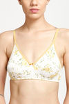 Rosaline All Day Comfort Double Layered Printed Wirefree Bra- Cinnamon Floral Print — thumbnail 4