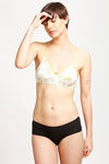 Rosaline All Day Comfort Double Layered Printed Wirefree Bra- Cinnamon Floral Print — thumbnail 5