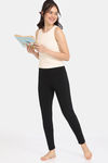 Rosaline Fun Basics Knit Cotton Loungewear Top - Ecru — thumbnail 4