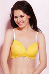 Rosaline Soft Padded Cup Wirefree Comfort Convertible Bra- Yellow — thumbnail 3