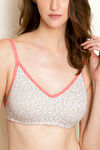 Rosaline Basics Double Layered Non Wired Full Coverage Backless Bra - Floral Pt — thumbnail 5