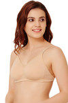 Rosaline Basics Double Layered Non Wired Full Coverage Backless Bra-Skin — thumbnail 2