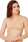 Rosaline Basics Double Layered Non Wired Full Coverage Backless Bra-Skin — thumbnail 3