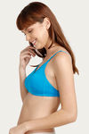 Rosaline Double Layered Wirefree Comfort Backless Bra- Tile Blue — thumbnail 2