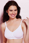 Rosaline Basics Double Layered Non Wired 3/4th Coverage T-Shirt Bra-White — thumbnail 2