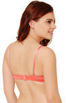 Rosaline Everyday Comfort Double Layered Wirefree Convertible Bra- Coral Pink — thumbnail 2