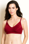 Zivame Basics Double Layered Non Wired Full Coverage Bra - Sundried Tomato — thumbnail 1