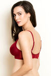 Zivame Basics Double Layered Non Wired Full Coverage Bra - Sundried Tomato — thumbnail 3