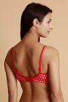Rosaline Side Shaping Smooth Fit  3-4th Coverage Bra- Orange Tile Print — thumbnail 2