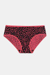 Rosaline Pure Cotton Full Coverage Slim Elastic Panty (Pack of 3)- Leaf Doodle Print — thumbnail 3