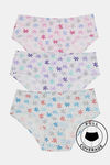 Rosaline Pure Cotton Full Coverage Flower Trail Brief (Pack of 3) — thumbnail 1