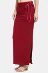 Sugathari Flared Saree Shapewear  - Black Maroon — thumbnail 3