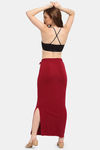 Sugathari Flared Saree Shapewear  - Black Maroon — thumbnail 6