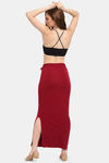 Sugathari Flared Saree Shapewear  - Skin Maroon — thumbnail 11