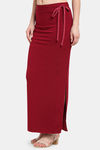 Sugathari Flared Saree Shapewear  - Skin Maroon — thumbnail 8