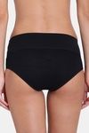 Red Rose High Rise Full Coverage Hipster Panty - Black — thumbnail 2