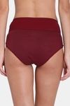 Red Rose High Rise Full Coverage Hipster Panty - Maroon — thumbnail 2