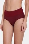 Red Rose High Rise Full Coverage Hipster Panty - Maroon — thumbnail 4