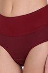 Red Rose High Rise Full Coverage Hipster Panty - Maroon — thumbnail 7