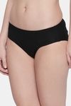 Red Rose Medium Rise Full Coverage Hipster Panty - Black — thumbnail 4