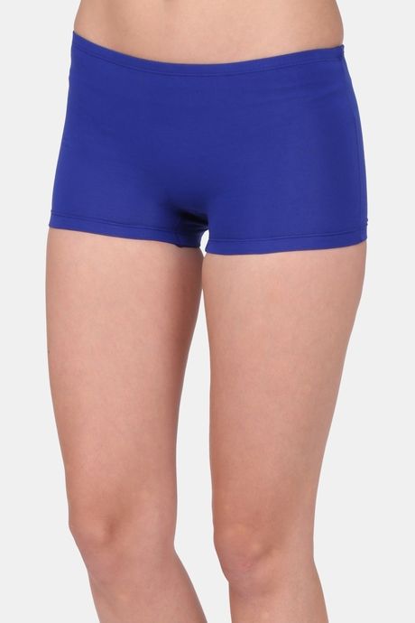 Red Rose Low Rise Full Coverage Boyshort - Blue — image 3