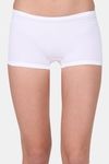 Red Rose Low Rise Full Coverage Boyshort - White — thumbnail 1