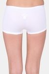Red Rose Low Rise Full Coverage Boyshort - White — thumbnail 2