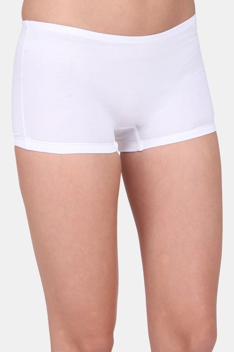 Red Rose Low Rise Full Coverage Boyshort - White — image 4