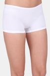 Red Rose Low Rise Full Coverage Boyshort - White — thumbnail 4