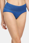 Red Rose Medium Rise Full Coverage Hipster Panty - Blue — thumbnail 3