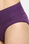 Red Rose Medium Rise Full Coverage Hipster Panty - Purple — thumbnail 5