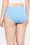 Red Rose Medium Rise Full Coverage Hipster Panty - Blue — thumbnail 2