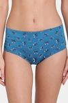 Red Rose Medium Rise Full Coverage Tummy Tucker Hipster Panty - Blue — thumbnail 1
