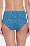 Red Rose Medium Rise Full Coverage Tummy Tucker Hipster Panty - Blue — thumbnail 2