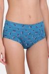 Red Rose Medium Rise Full Coverage Tummy Tucker Hipster Panty - Blue — thumbnail 4