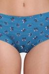 Red Rose Medium Rise Full Coverage Tummy Tucker Hipster Panty - Blue — thumbnail 5