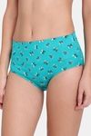 Red Rose Medium Rise Full Coverage Tummy Tucker Hipster Panty - Green — thumbnail 3