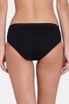 Red Rose Cotton Mid Waist Shaper Panty - Black — thumbnail 2