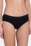 Red Rose Cotton Mid Waist Shaper Panty - Black — thumbnail 4