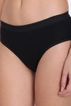 Red Rose Cotton Mid Waist Shaper Panty - Black — thumbnail 6