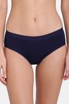 Red Rose Cotton Mid Waist Shaper Panty - Navy — thumbnail 1