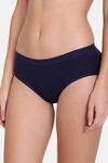 Red Rose Cotton Mid Waist Shaper Panty - Navy — thumbnail 3