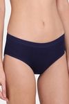 Red Rose Cotton Mid Waist Shaper Panty - Navy — thumbnail 4