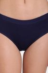 Red Rose Cotton Mid Waist Shaper Panty - Navy — thumbnail 6