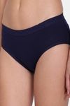 Red Rose Cotton Mid Waist Shaper Panty - Navy — thumbnail 7