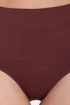 Red Rose Lycra Seamless High Waist Shaper Panty - Coffee — thumbnail 6